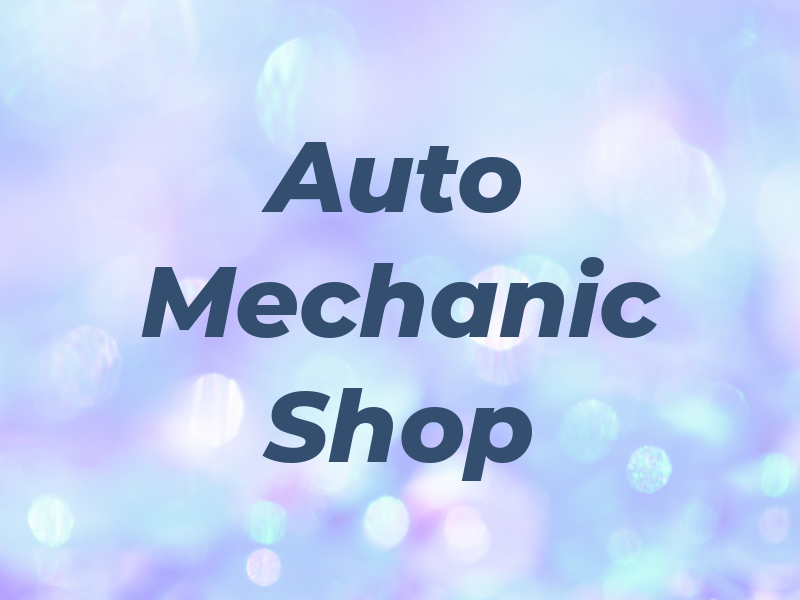 Auto Mechanic Shop