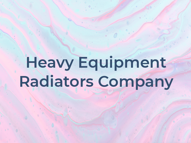ACJ Heavy Equipment Radiators Company