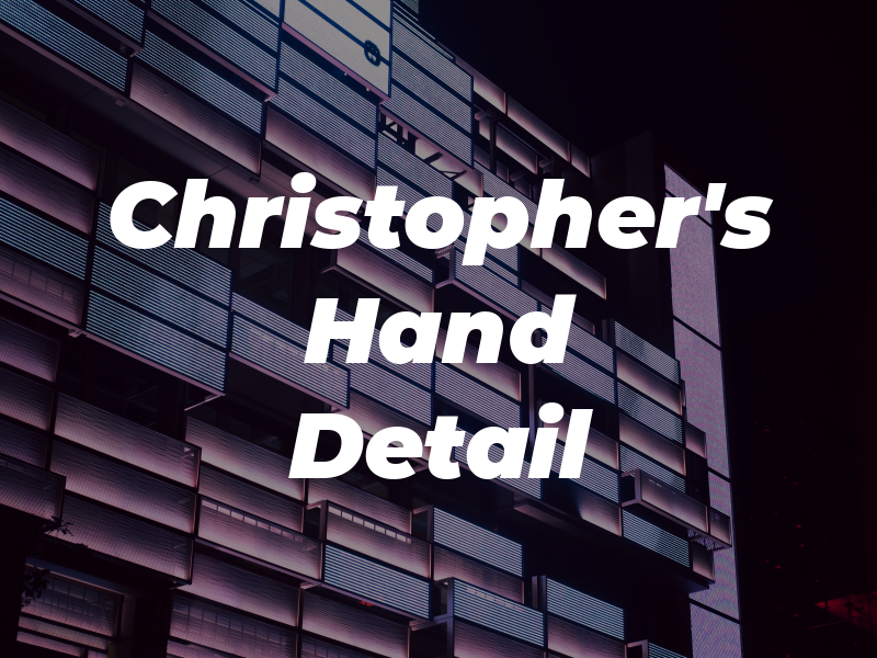 Christopher's Hand Detail