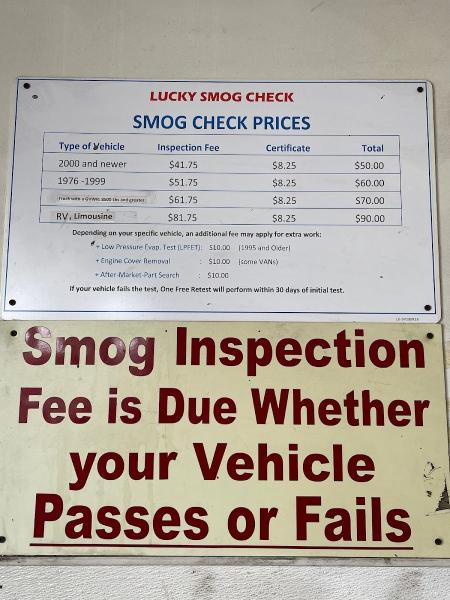 Lucky Smog Check