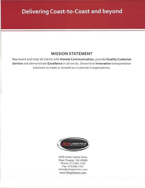 RD Logistics Inc