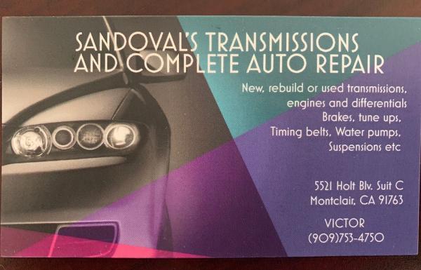 Sandoval's Transmissions and Complete Auto Repair