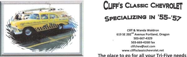 Cliff's Classic Chevrolet Parts Co.