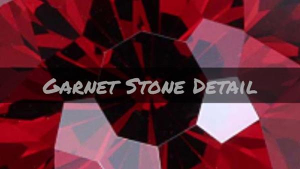 Garnet Stone Detail