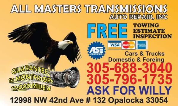 All Masters Transmissions and Towing