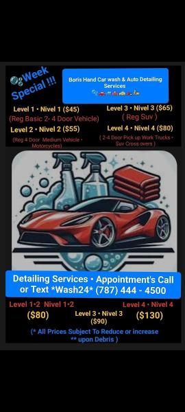 Boris Hand Car Wash and Auto Detailing Services