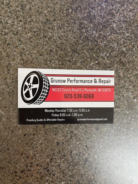 Grunow Performance & Repair