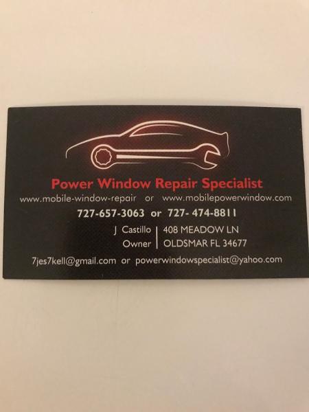 Power Window Repair Specialist (Free Mobile Service !! )