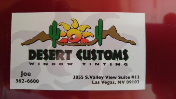Desert Customs Window Tint