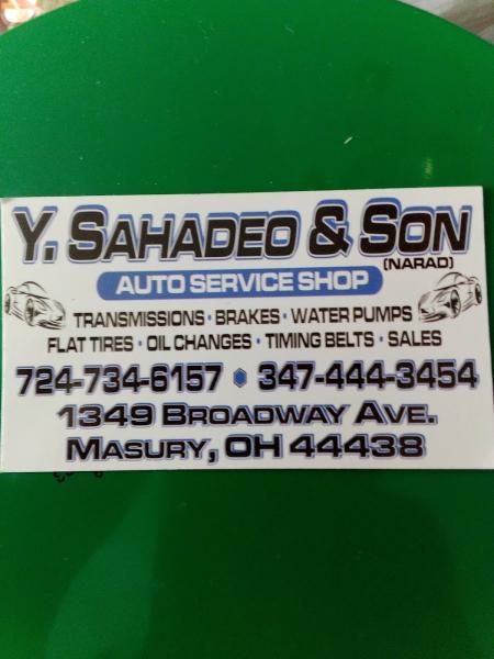 Y. Sahadeo and Son Auto Service Shop LLC