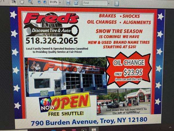 Fred's Discount Tire & Auto Repair Troy