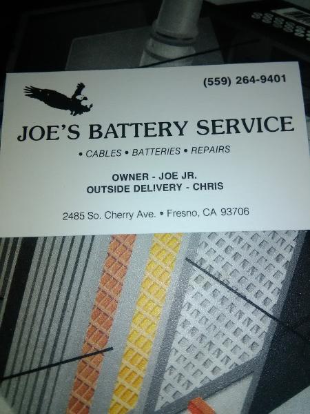 Joe's Battery Services