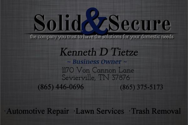 Solid&secure:automotive Repair Solutions