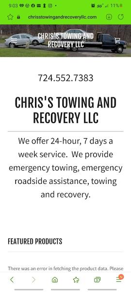Chris's Towing and Recovery Llc