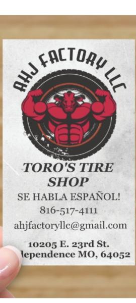 Toro's Tire Shop AHJ Factory LLC