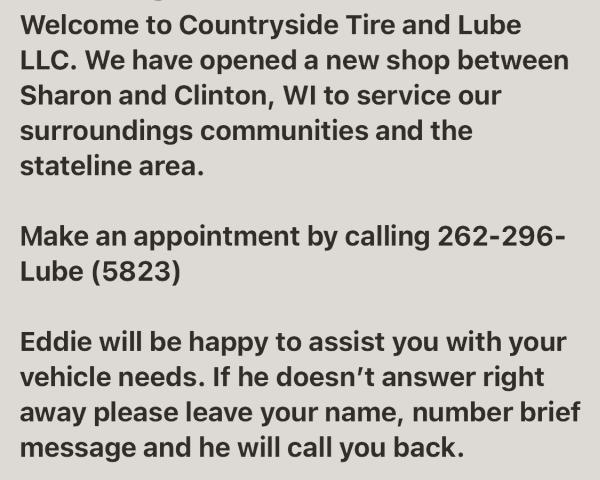 Countryside Tire and Lube LLC