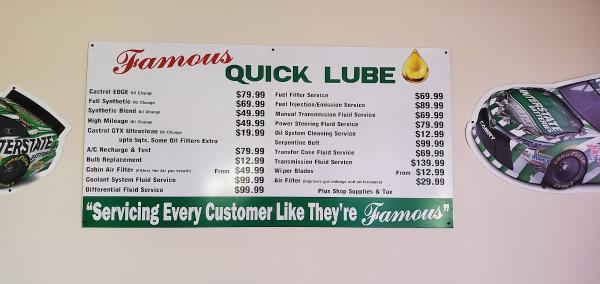 Famous Quick Lube