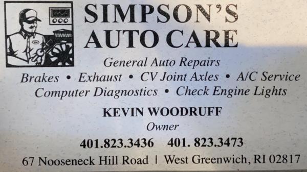 Simpson's Auto Care