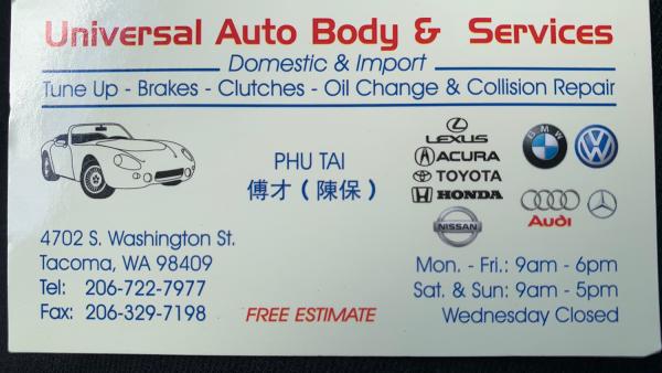 Universal Auto Body and Services