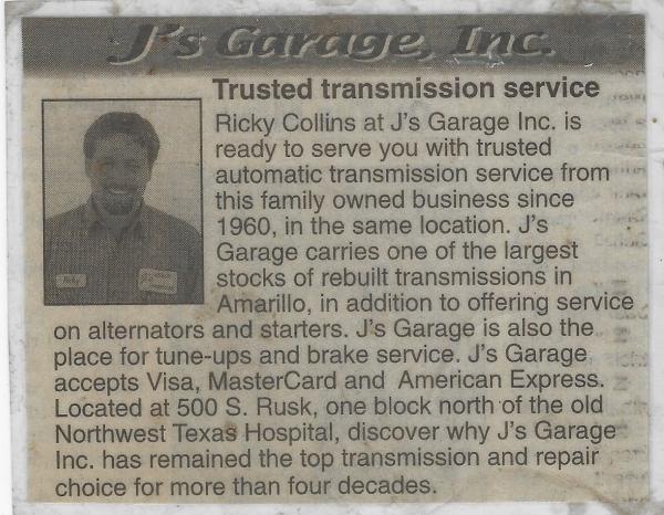 J's Garage & Transmissions