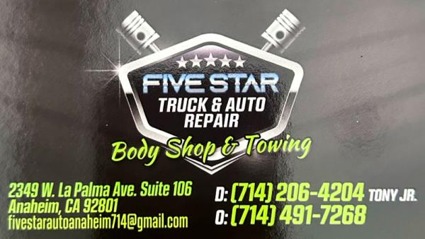 Five Star Truck & Auto Repair- Collision Repair-Towing