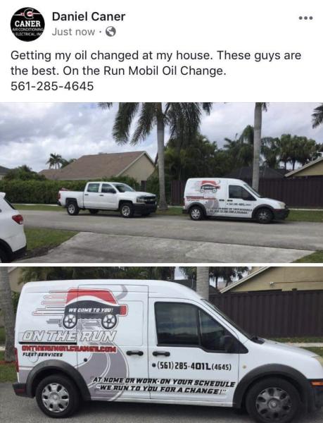 On the Run Mobile Oil Change