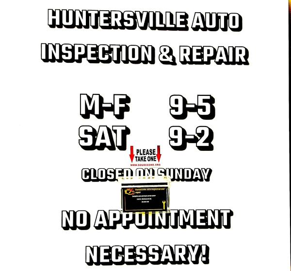 Huntersville Auto Inspection