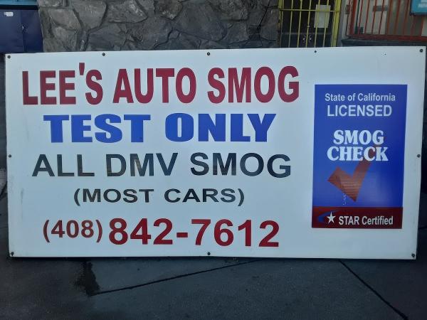 Lee's Auto Smog Test Only