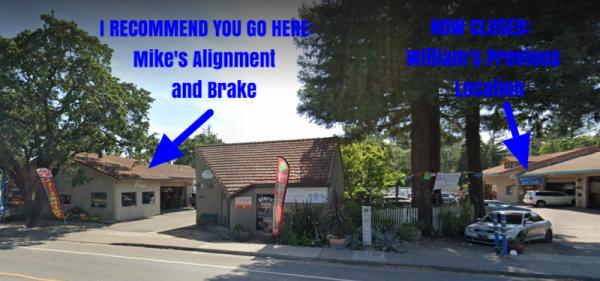 William Recommends Mike's Alignment & Brake