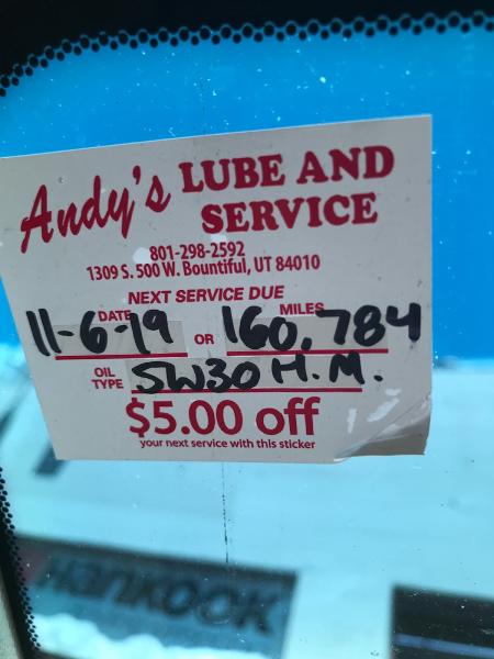 Andy's Lube and Service