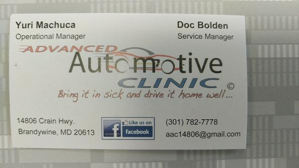 Advanced Automotive Clinic Incorporated