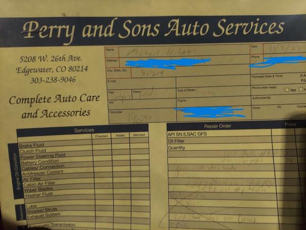 Perry and Sons Auto Services