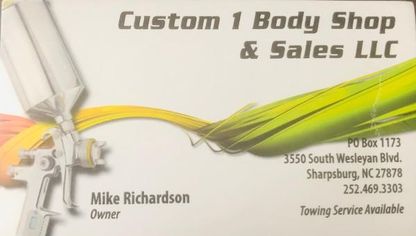 Custom 1 Body Shop and Sales LLC
