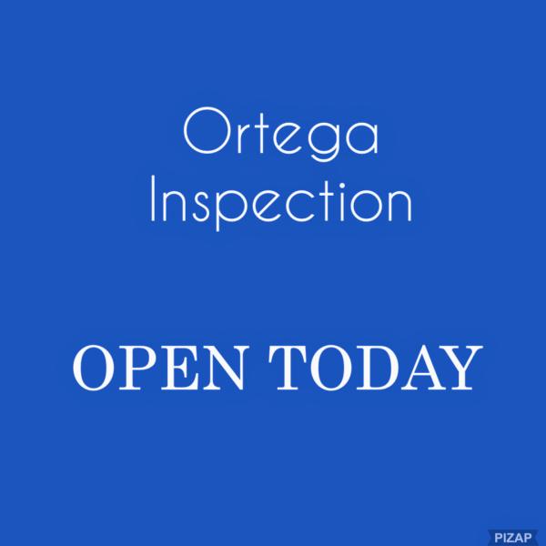 Ortega State Inspection