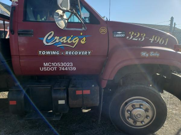 Craig's Towing 24/7 Towing