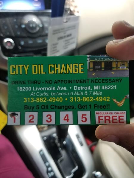 City Oil Change