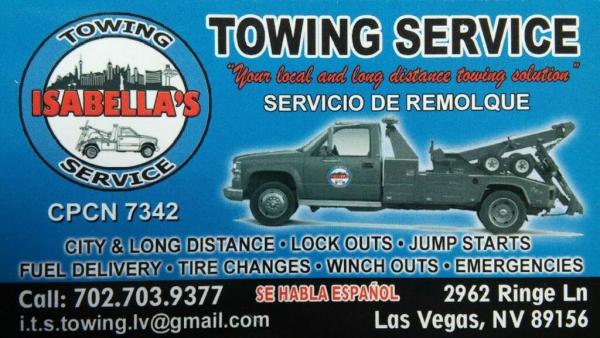 Isabella's Towing Service