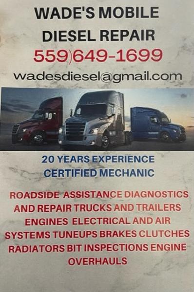 Wade's Mobile Diesel Repair