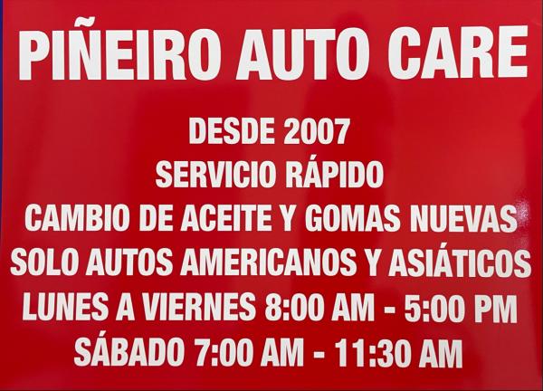 Pineiro Auto Care