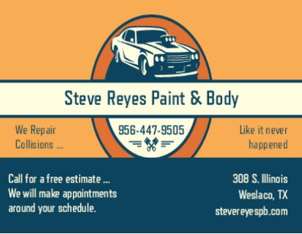 Steve Reyes Paint & Body