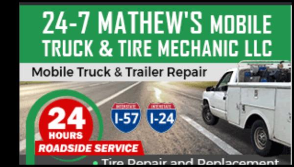 24/7 Mathew's Mobile Truck and Tire Mechanic