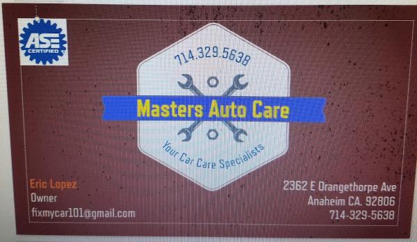 Masters Auto Care