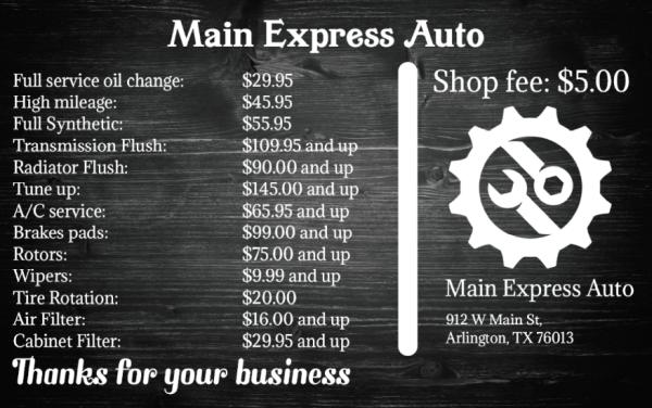 Main Express Auto