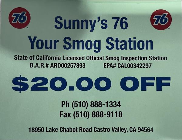 Sunny's Star Certified Smog & Repair