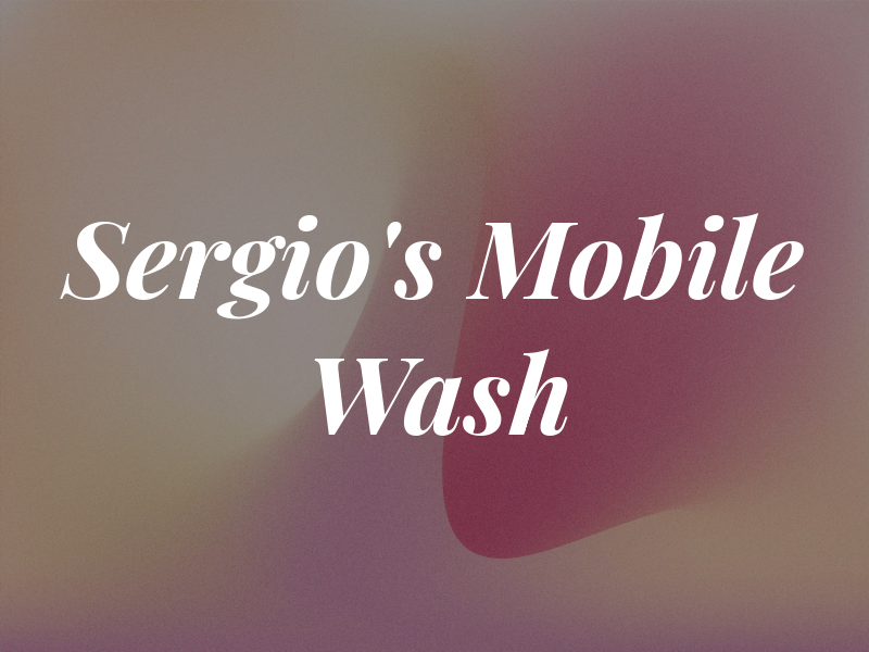 302 Sergio's Mobile Wash
