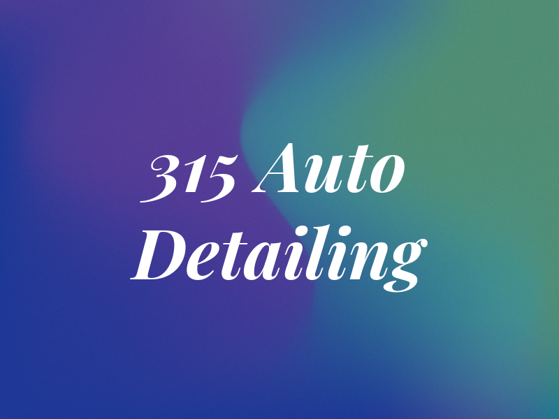 315 Auto Detailing