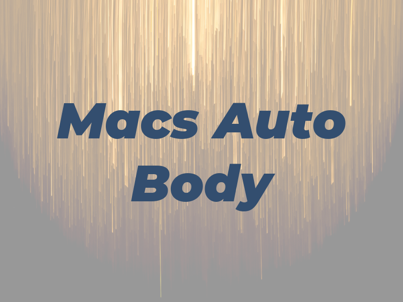 Macs Auto Body