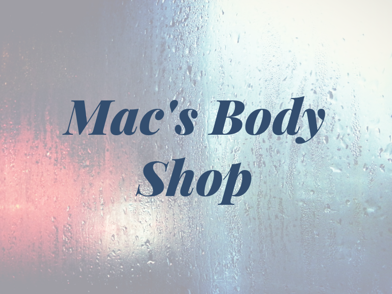 Mac's Body Shop