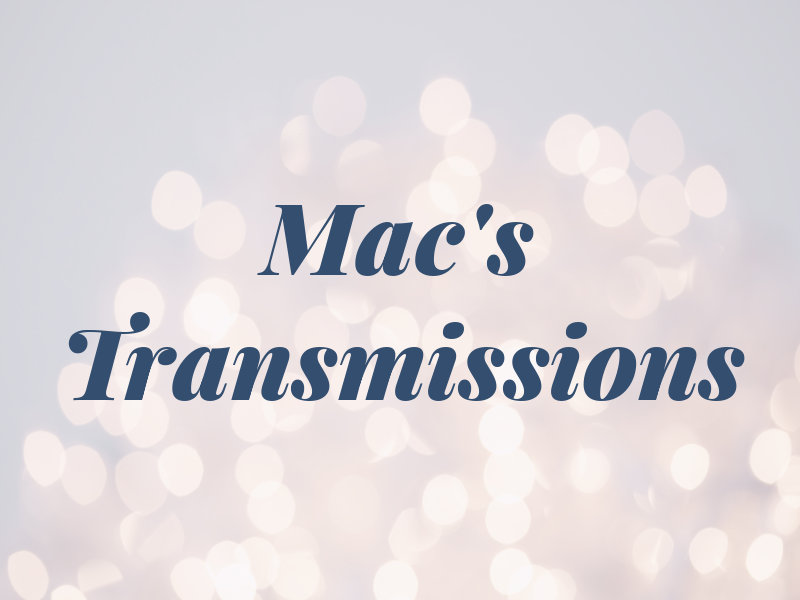 Mac's Transmissions