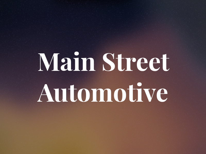 Main Street Automotive